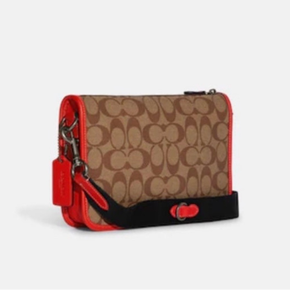 Coach C8141 Men's Heritage Convertible Signature Crossbody Hybrid Pouch - Picture 4 of 9